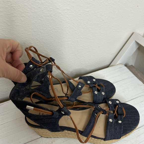 UNISA Denim Espadrille Sandals - Picture 4 of 8